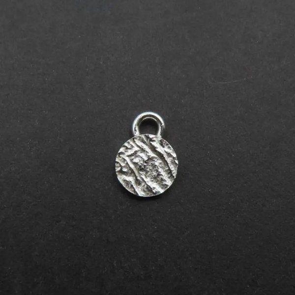 Srebro Ag - zawieszka blaszka młotkowana 6mm