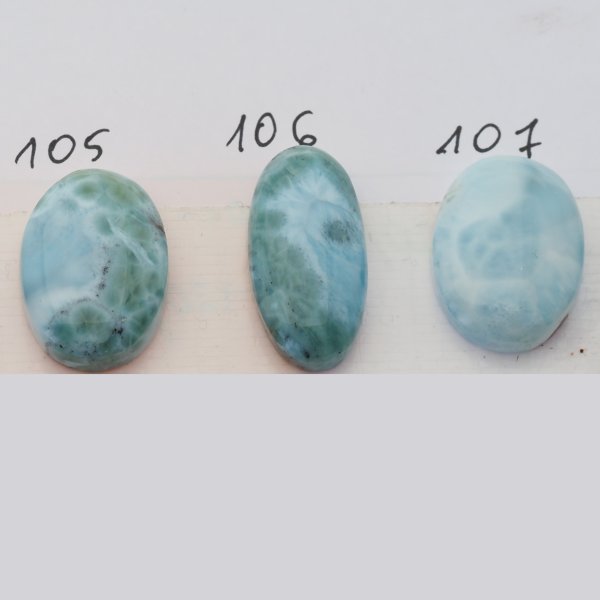 Larimar 24-30x14-19 mm owal (różne kamienie do wyboru)
