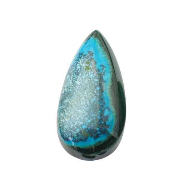 Malachit z Turkusem 22-27x13-16 mm łza (różne kamienie do wyboru)