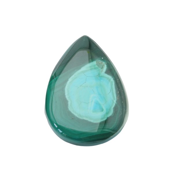 Malachit z Turkusem 25-30x17-20 mm łza (różne kamienie do wyboru)