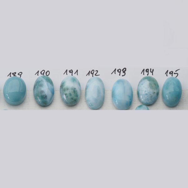 Larimar 15-18x10-12 mm owal (różne kamienie do wyboru)