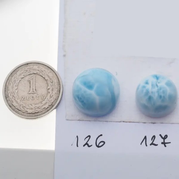 Larimar 16 lub 18 mm koło (różne kamienie do wyboru)