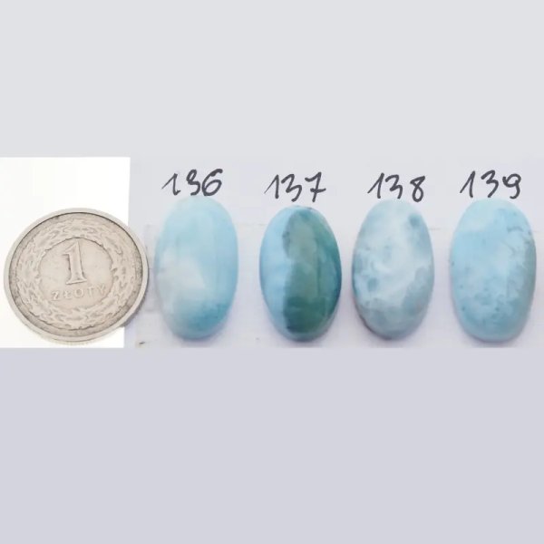 Larimar 20-24 x12-16 mm owal (różne kamienie do wyboru)