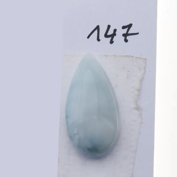 Larimar 18-24x11-16 mm łza (5 kamieni do wyboru)