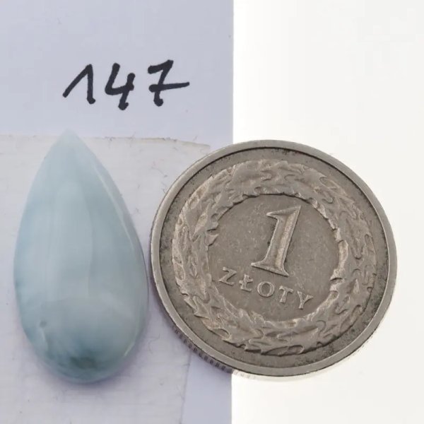 Larimar 18-24x11-16 mm łza (5 kamieni do wyboru)