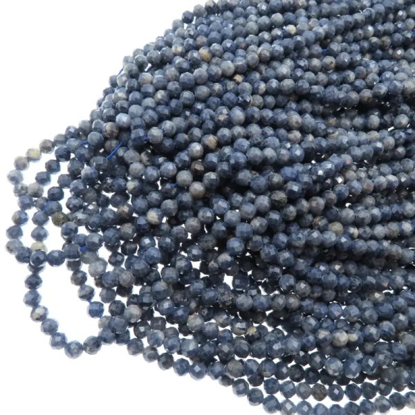 Szafir fasetowany kulki 5 mm – sznur ok. 39 cm
