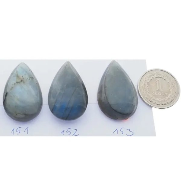 Labradoryt obustronnie wypukły 18-34x12-25 mm łza (różne kamienie do wyboru)