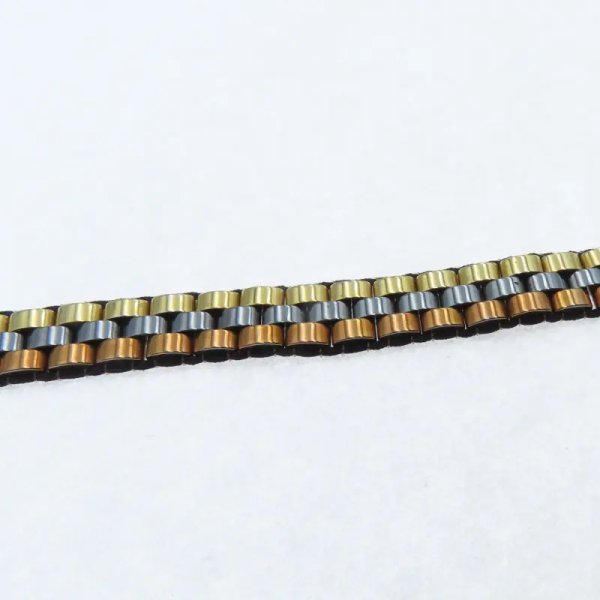 Hematyt złoto-brązowy na sznurku - bransoletka