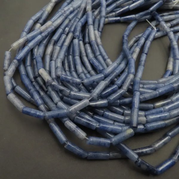 Awenturyn niebieski rurki 4x13 mm (sznur)