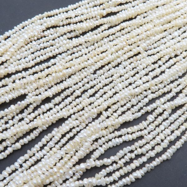 Perły Naturalne Hodowane białe 2–2