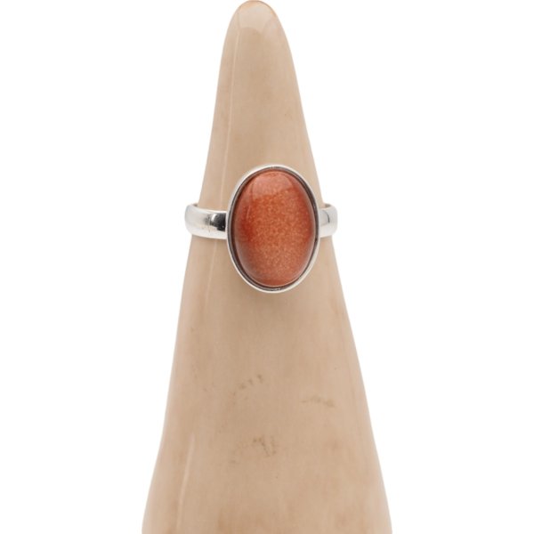 Piasek Pustyni i srebro - pierścionek owal (Rozmiar Jubilerski 13)