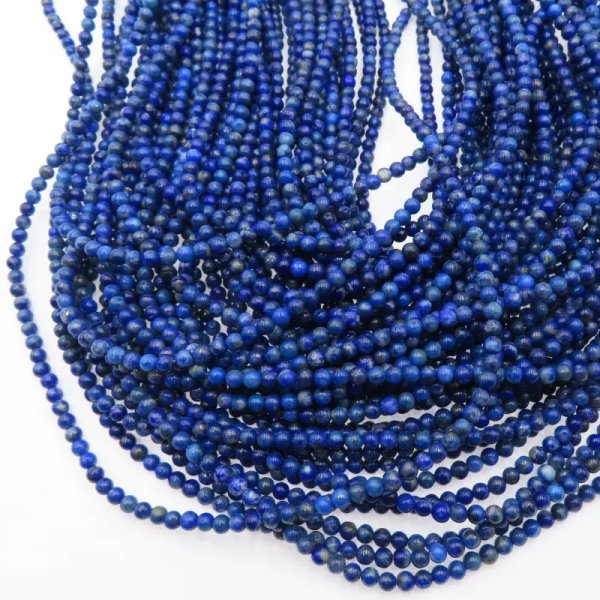 Lapis Lazuli kulka polerowana 3,5 mm (sznur)