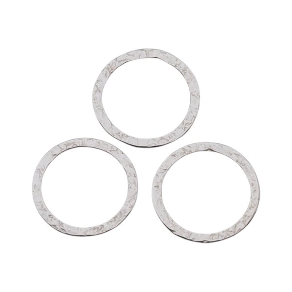 Srebro Ag - młotkowany element ozdobny 16,5mm