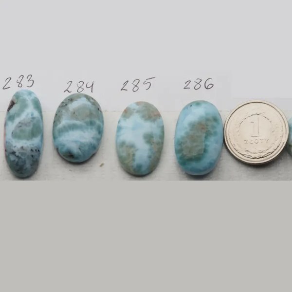 Larimar 25-31x14-17 mm owal (różne kamienie do wyboru)