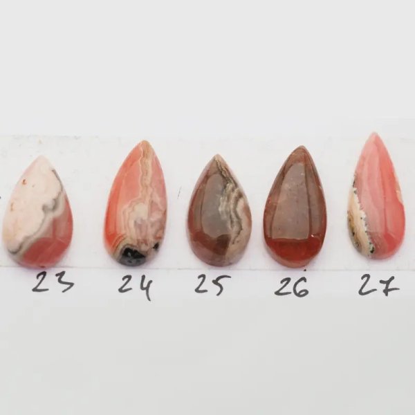 Rodochrozyt 20-26x10-12 mm łza (różne kamienie do wyboru)