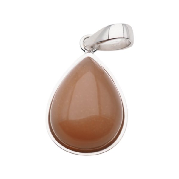 Kamień Słoneczny i srebro rodowane - zawieszka