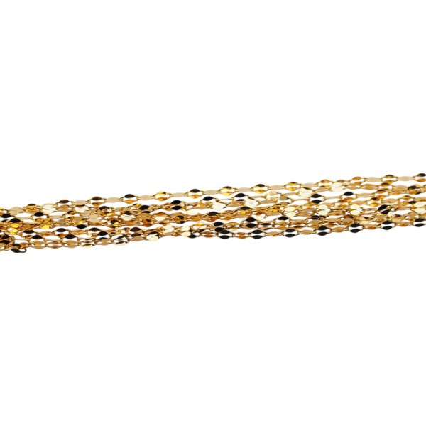 Łańcuszek - srebro złocone 40cm