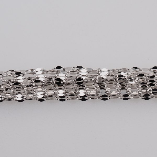 Łańcuszek - srebro rodowane 50cm