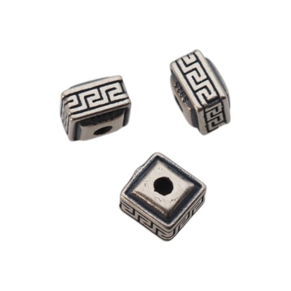 Srebro Ag oksydowane - przekładka ozdobna