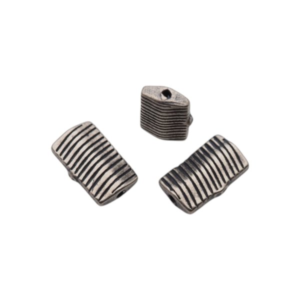 Srebro Ag oksydowane - przekładka ozdobna 6x2,5x10 mm