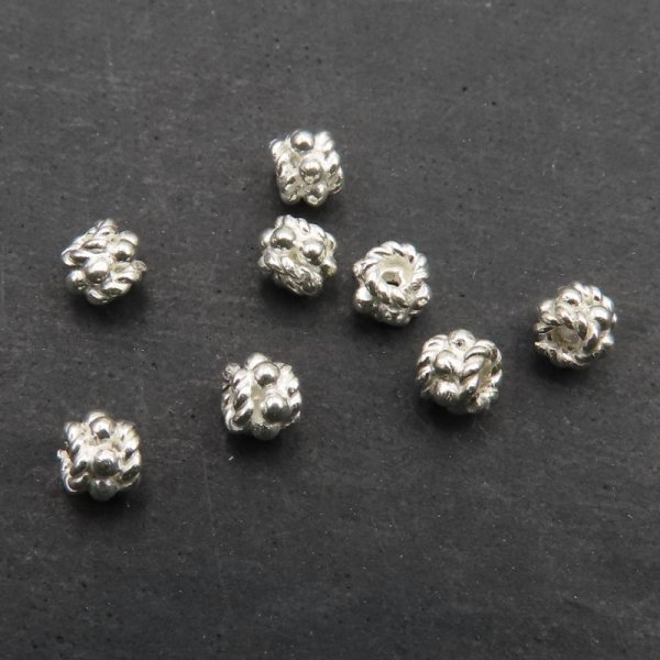 Srebro Ag - przekładka ozdobna 3,5x3mm  