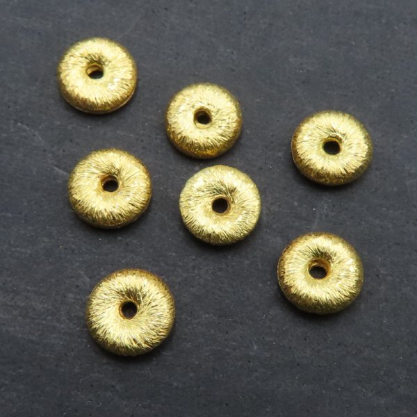 Srebro Ag Złocone  - oponka ozdobna 6,2x1,8mm