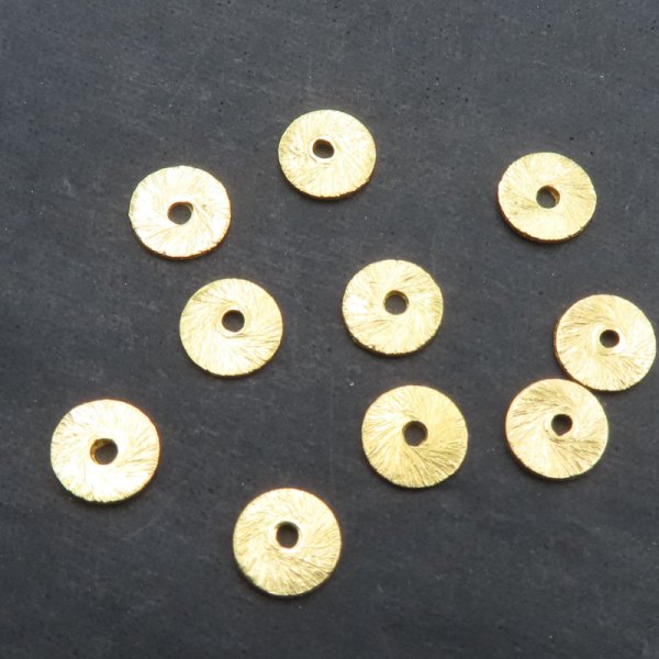 Srebro Ag Złocone - blaszka ozdobna 6 mm  