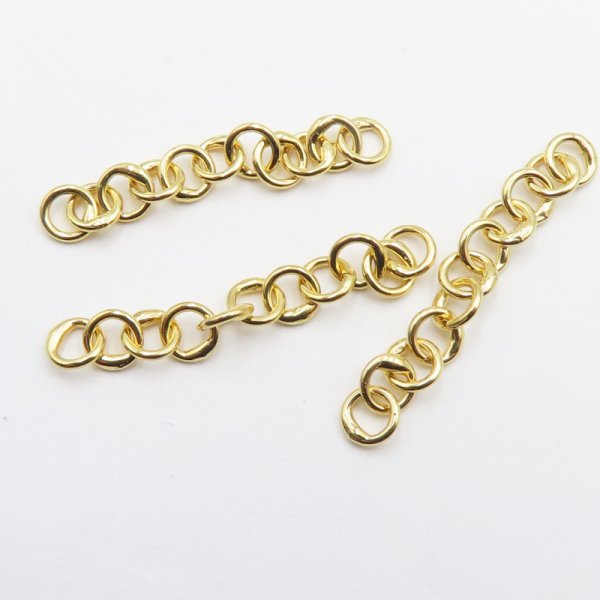 Srebro Ag Złocone - Łańcuszek  4mm (3cm)