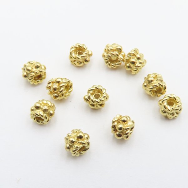 Srebro Ag Złocone - przekładka ozdobna 3,5x3mm  