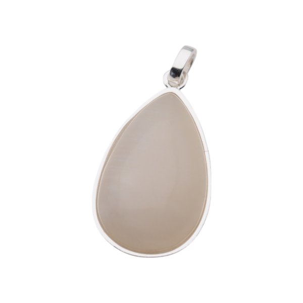 Kamień Księżycowy i srebro - zawieszka