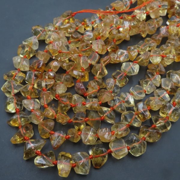 Cytryn (Lemon) polerowany - nieregularne 10x12-14 (sznur)