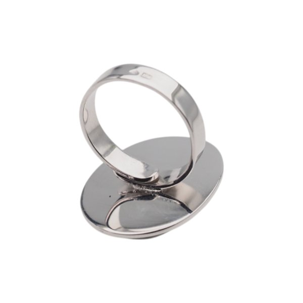 Sokole Oko w srebrze rodowanym - pierścionek