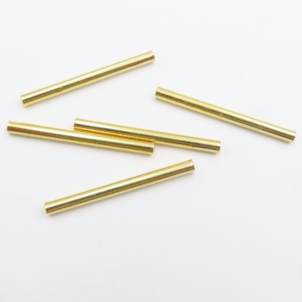 Srebro Ag złocone - przekładka rurka dystansowa 25 mm