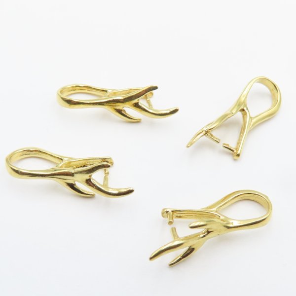 Srebro złocone Ag - krawatka