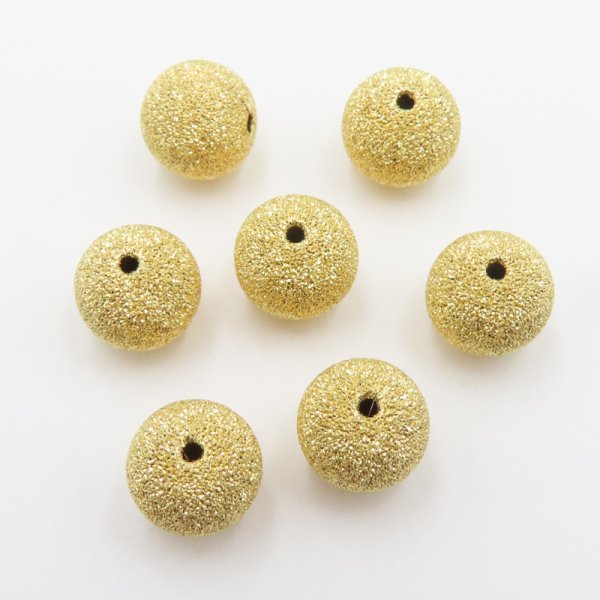 Srebro Złocone Ag - kulka gwiezdny pył 8mm  