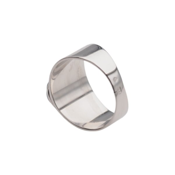 Labradoryt i srebro - sygnet owal