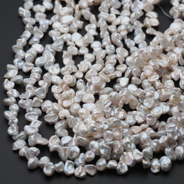 Perły Naturalne Hodowane białe 7-9 mm nr 337 (sznur)