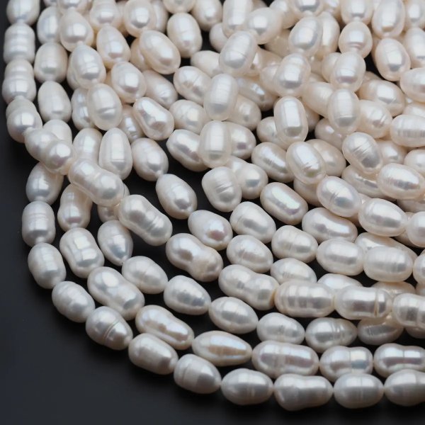 Perły Naturalne Hodowane białe 9-10 mm nr 342 (sznur)