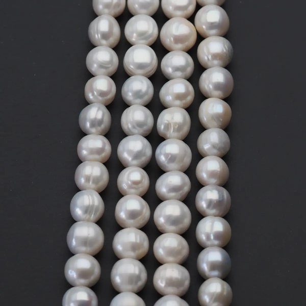 Perły Naturalne Hodowane białe 7-8 mm nr 345 (sznur)