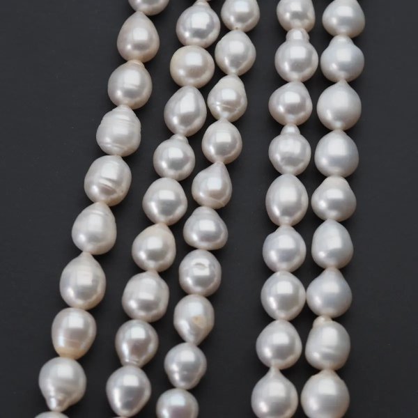 Perły Naturalne Hodowane białe 7-8 mm nr 355 (sznur)