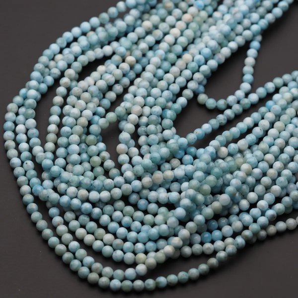 Larimar - kulki 4,5 mm (sznur)