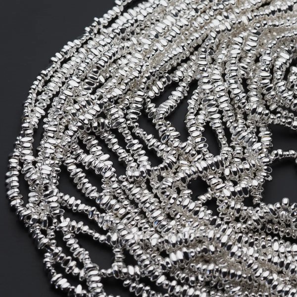 Hematyt srebrny kropla 5x2 mm (sznur)