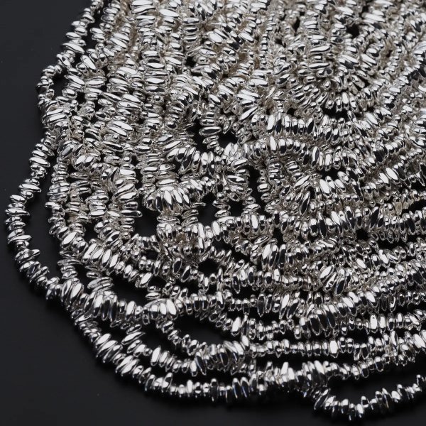 Hematyt srebrny kropla 8x2 mm (sznur)