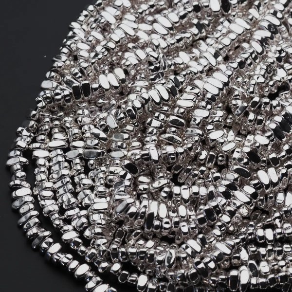 Hematyt srebrny kropla 8x3 mm (sznur)