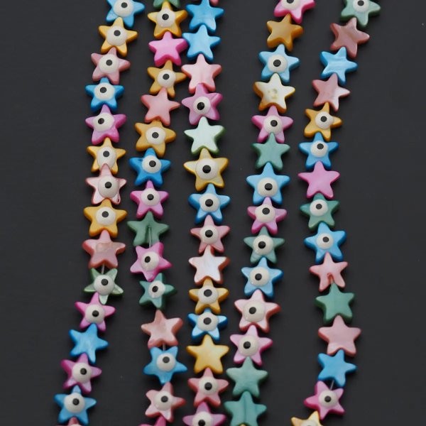 Muszla kolorowa - gwiazda oko proroka 8 mm (sztuka)