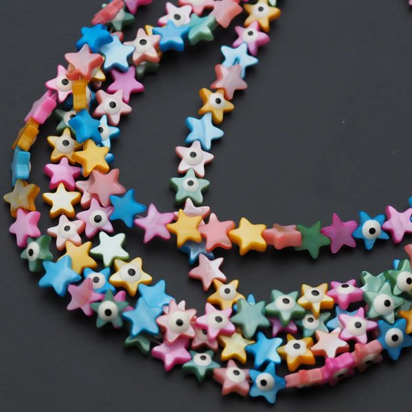 Muszla kolorowa - gwiazda oko proroka 8 mm (sztuka)