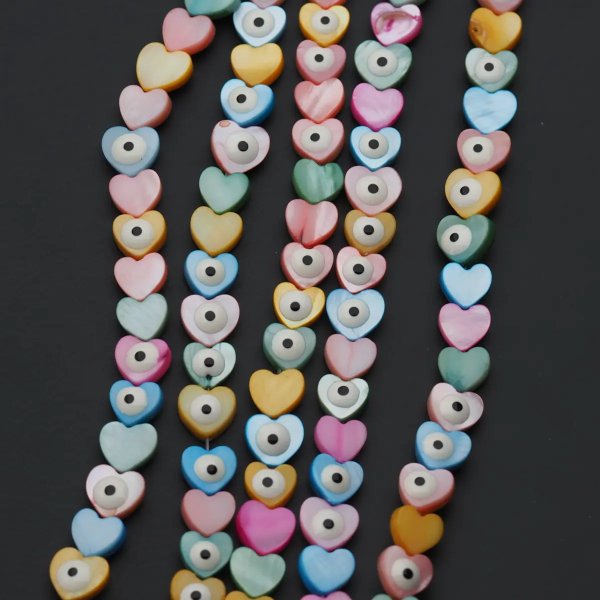 Muszla kolorowa - serce oko proroka 8 mm (sztuka)