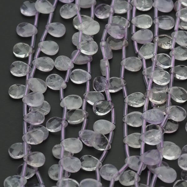 Ametryn fasetowane łzy briolette  8x12 mm (sznur)