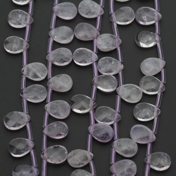 Ametryn fasetowane łzy briolette  8x12 mm (sznur)