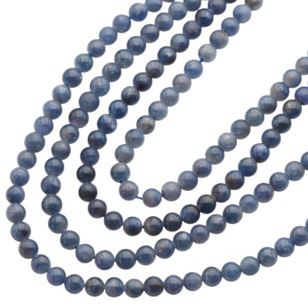 Szafir - polerowane kulki 5,3 mm (sznur)